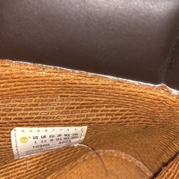 Timberland Mens Waterproof Nubuck Boots Size 4 - Picture 3 of 8